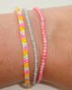 armbånd, see bamboo, 2 mm, smykker, pink, lyserød, ædelsten, halvædelsten, guldperle, facetslebet