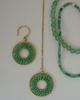 smykker, halvædelsten, armbånd, elastikarmbånd, accessories, perler, beads, ædelsten, grøn, grønnne smykker, grønne ædelsten, grønne halvædelsten, agat, grøn agat