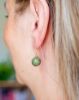 øreringe, forgyldt, design selv, 10 mm, jade, pink jade, halvædelsen, smykke, smykker, dansk design, håndlavet, håndlavede smykker, lav din egen ørering, sommerfarver, forårsfarver, pastel, pasteller