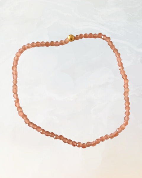 håndlavede smykker, solsten, orange, gylden, forgyldt, smykker, halvædelsten, armbånd, elastikarmbånd, accessories, perler, beads, ædelsten,