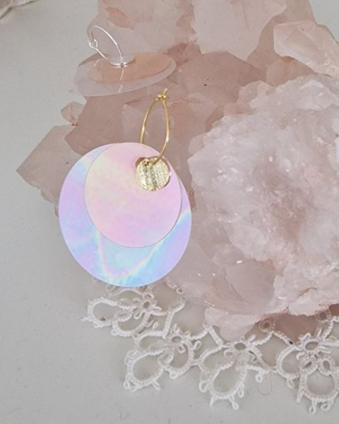 øreringe, håndlavede smykker, paillet, pailletter, smykker, ørering, håndlavet med kærlighed, accessories